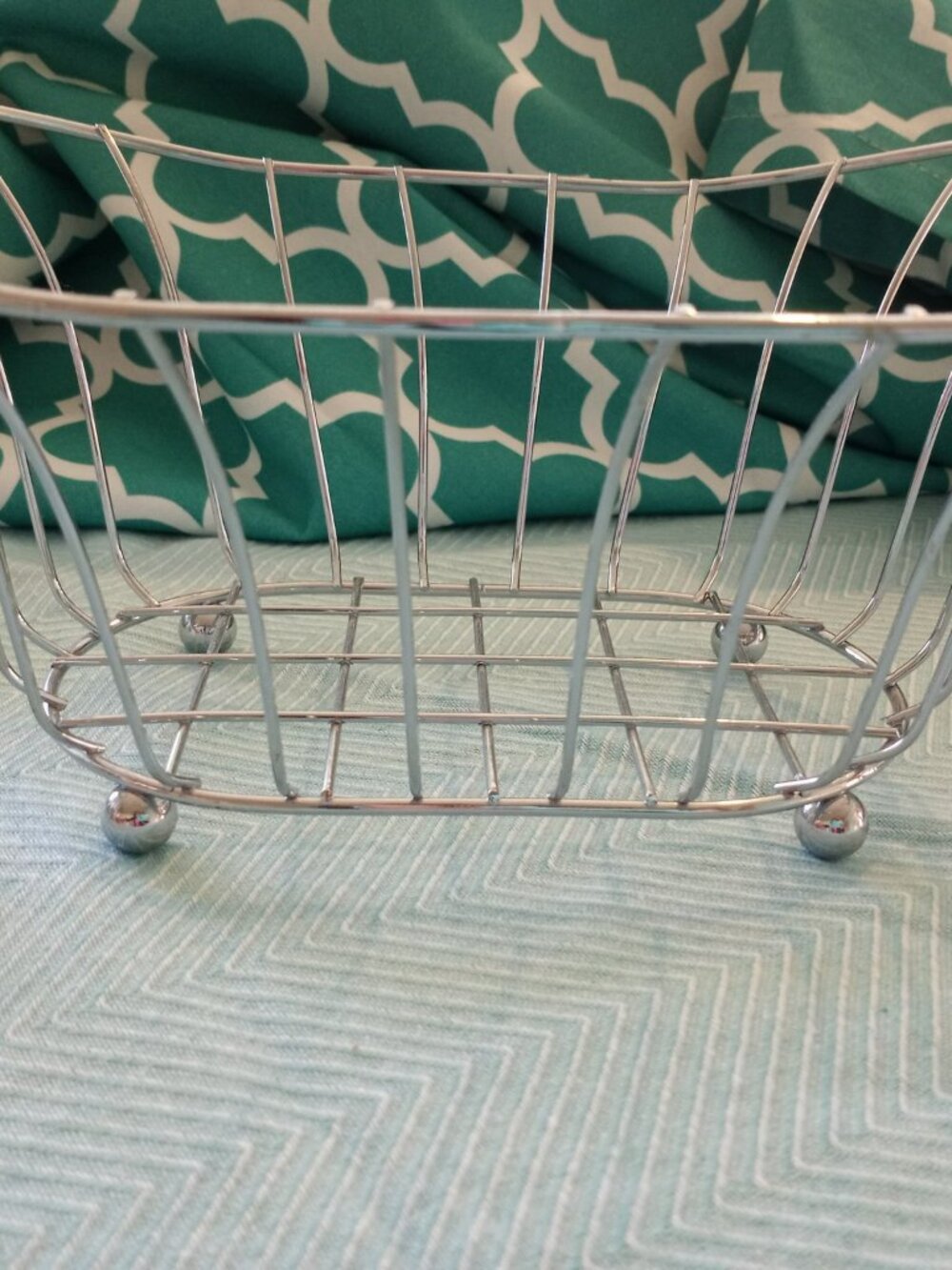 Bath tub wire basket for bath and body products or gift basket